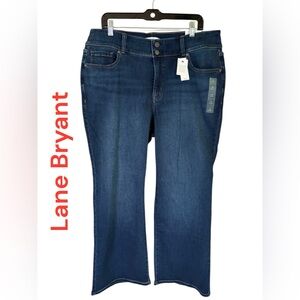 Lane Bryant-NWT 18 short jeans. Tummy control/high rise/bootcut. Dark wash. New!